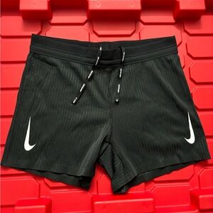 Nike AeroSwift Dri-FitADV Women’s Black Running Shorts Size Large
